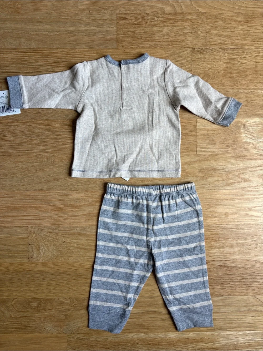 LITTLE ME | Cream & Gray Camping Animal Set